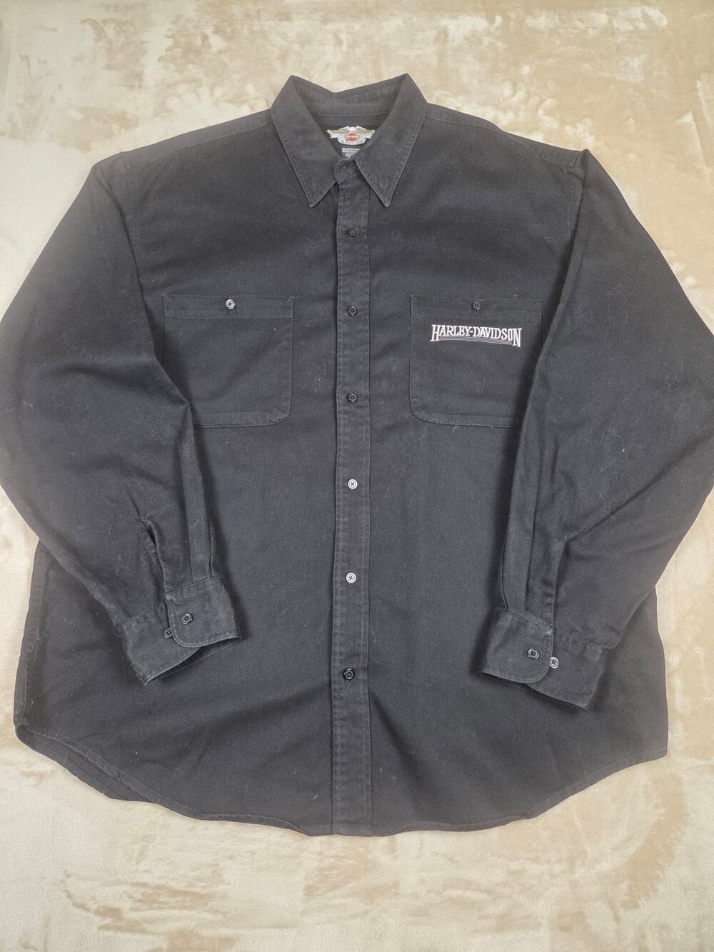 Harley-Davidson Long Sleeve Button-Up Work Shirt